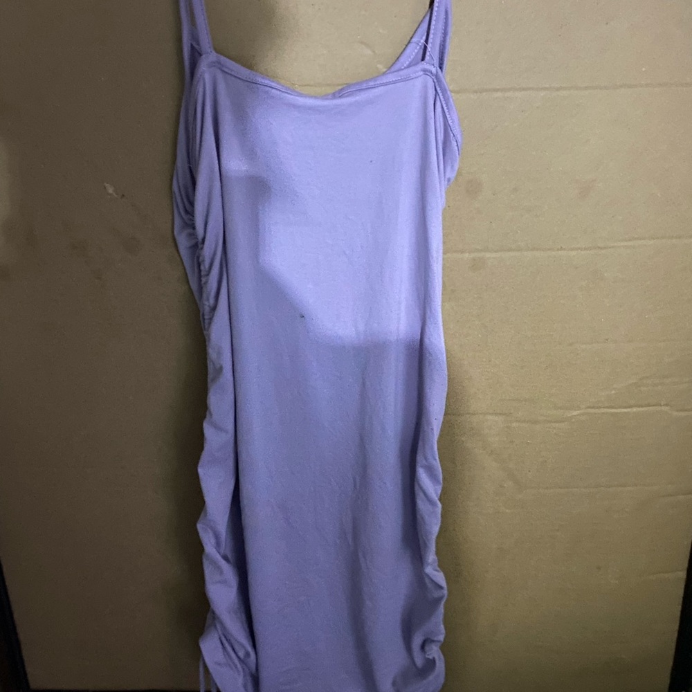 Summer Side Scrunched Lacing Dress